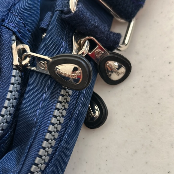 Navy Nylon Jinqiaoer MultiCompartment Mini-Messenger Crossbody Purse - Picture 8 of 9